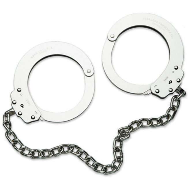 PEERLESS MODEL 705 - #4750 OVERSIZED LEG IRONS - NICKEL.